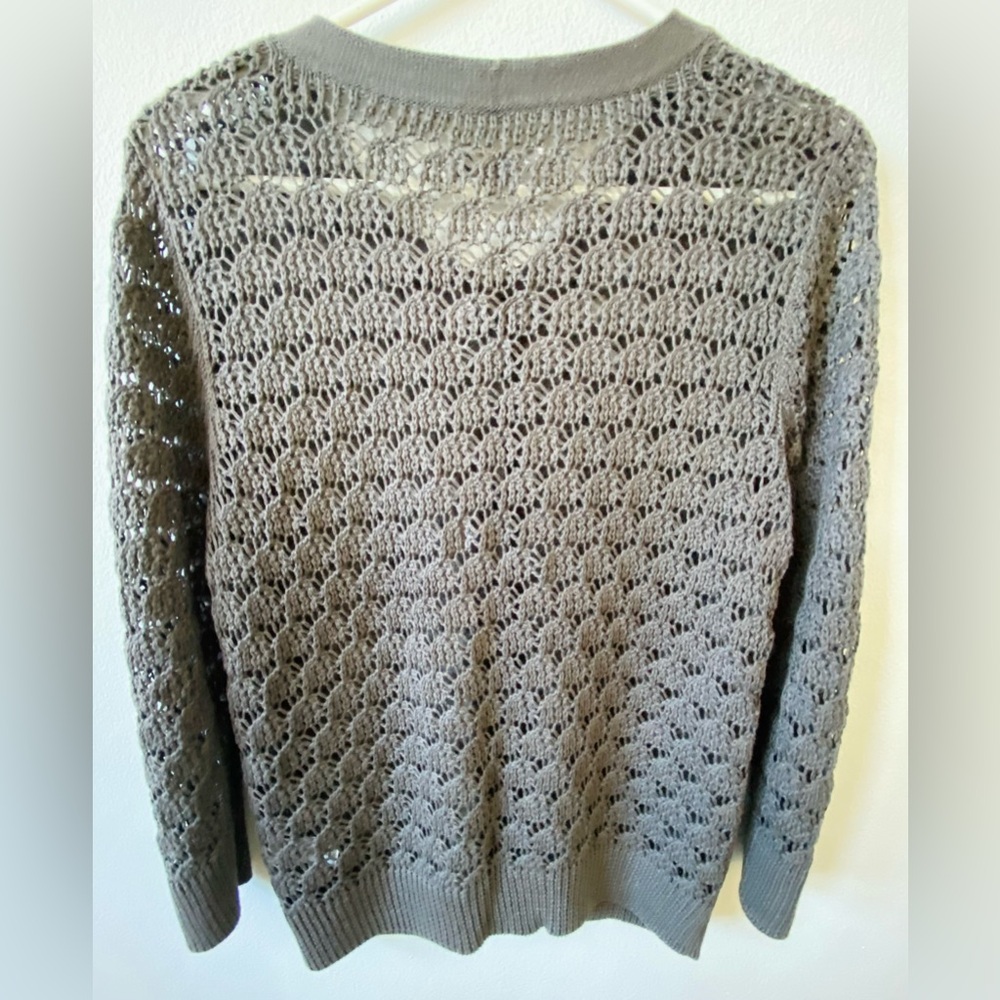 Old Navy Women's Brown Button-Up Sweater L - Picture 2 of 2